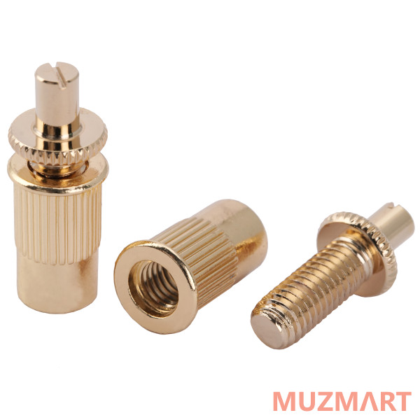 Musiclily MX2209GD Опоры бриджа Tune-O-Matic Nashville, 2шт, золото