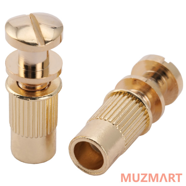 Musiclily MX2212GD Опоры бриджа Wraparound, золото