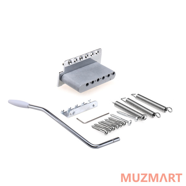 Musiclily MX1792CR Бридж тремоло Wilkinson для Squier/Mexico Fender/MIJ Strat, хром