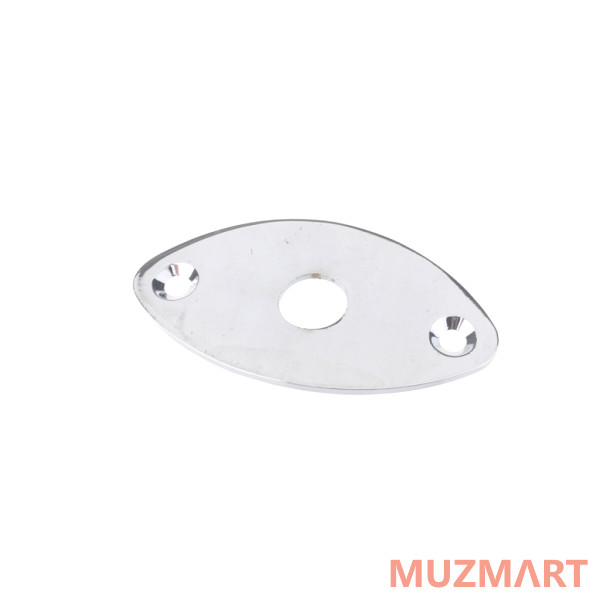 Musiclily MX0669 Накладка выходного разъема гитары, овальная, хром