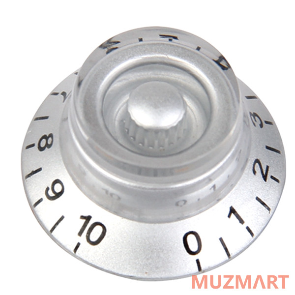 Musiclily MX0615CR Ручка потенциометра Gibson Style, метрическая, серебристая, 4шт