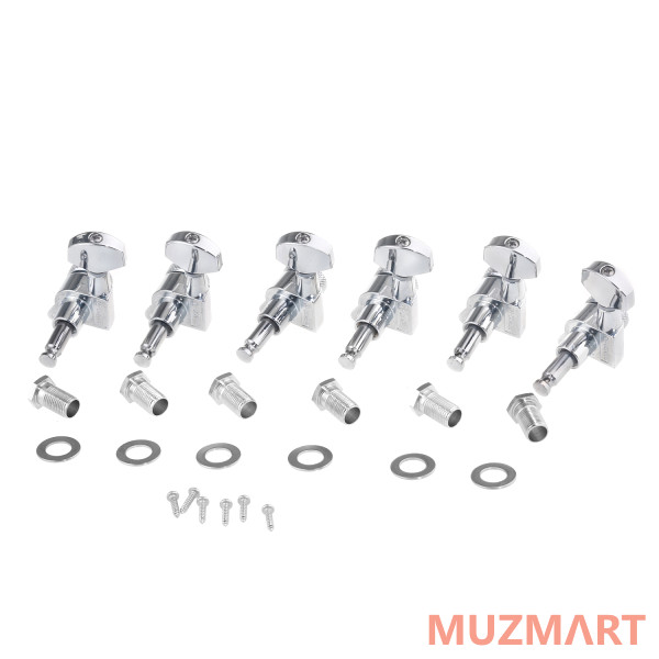 Musiclily MX1368CR-6 Колки для гитары, 6л, локовые, хром