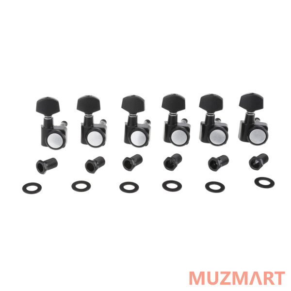 Musiclily MX1510BK Колки для гитары, 6л, локовые, черные