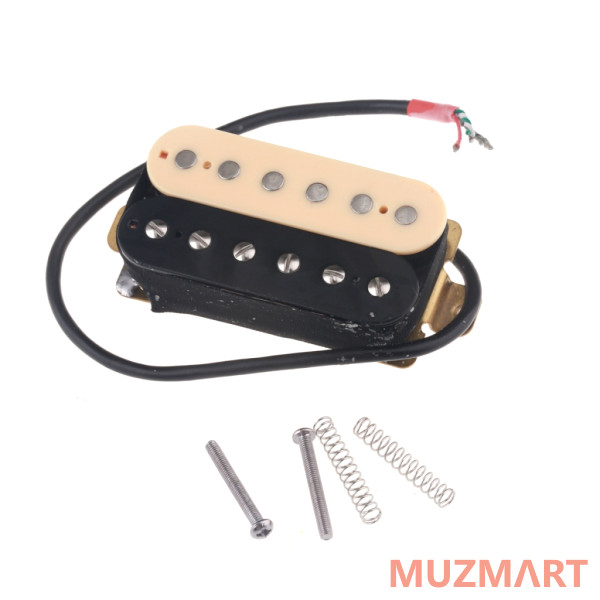 Musiclily M433 Звукосниматель магнитный хамбакер, нековый, кремовый/черный