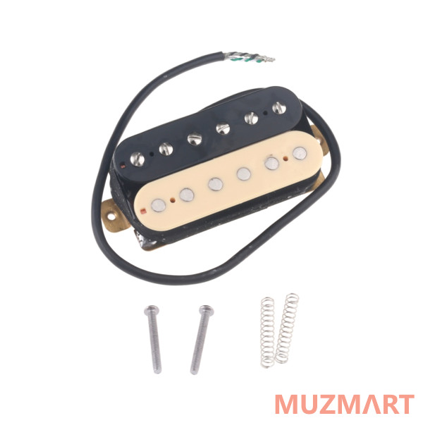 Musiclily M427 Звукосниматель магнитный хамбакер, бриджевый, кремовый/черный