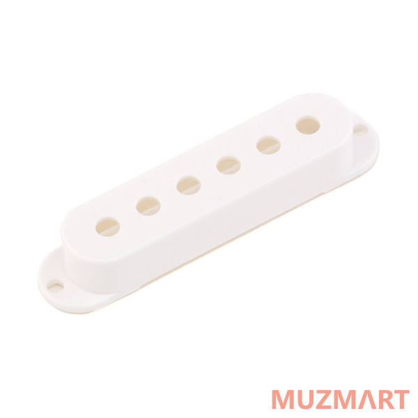 Musiclily MX1205WH Крышка звукоснимателя сингл Strat style, 50мм, белая, 3 шт