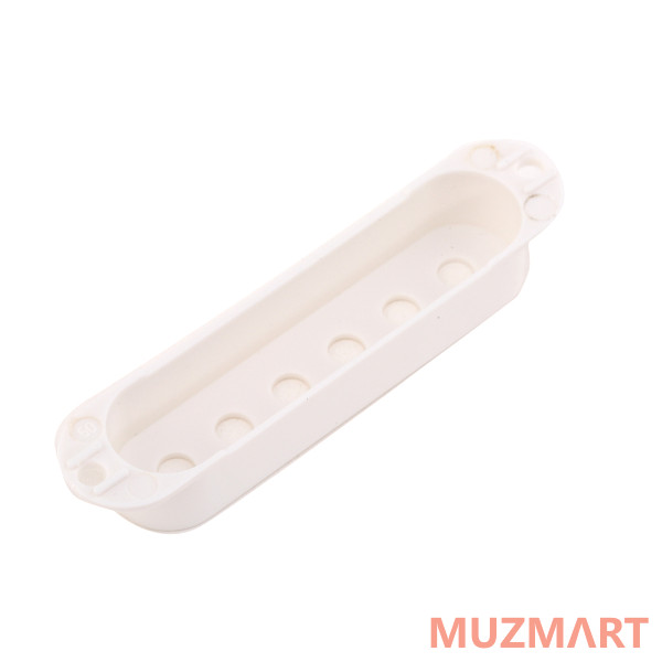 Musiclily MX1205WH Крышка звукоснимателя сингл Strat style, 50мм, белая, 3 шт