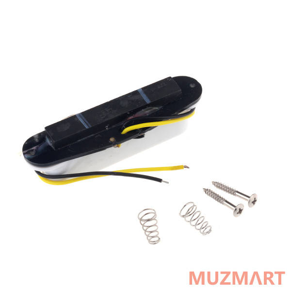 Musiclily M270 Звукосниматель магнитный сингл, для Fender Strat, бриджевый, белый