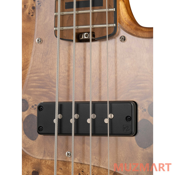 Cort GB-Modern-4-OPVN GB Series Бас-гитара, цвет натуральный, с чехлом