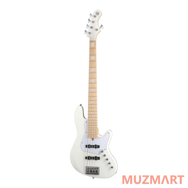 Cort NJS5-WHT Elrick NJS Series Бас-гитара 5-струнная, с чехлом