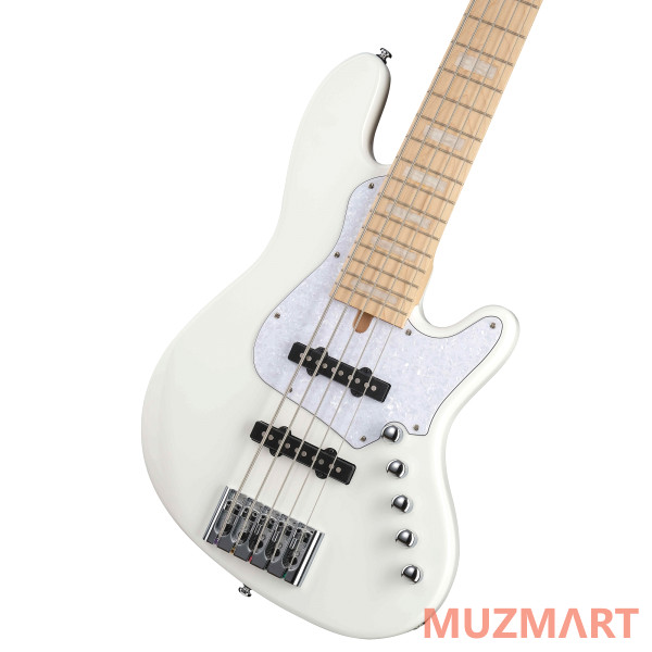 Cort NJS5-WHT Elrick NJS Series Бас-гитара 5-струнная, с чехлом