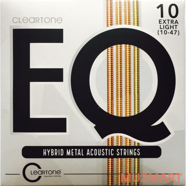 Cleartone 7810 EQ Hybrid Metal Комплект струн для акустической гитары, с покрытием, 10-47