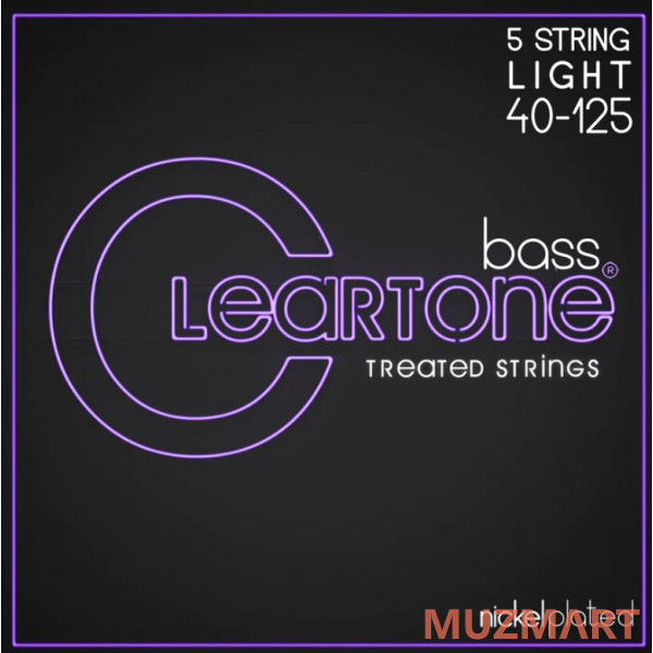 Cleartone 6440-5 Комплект струн для 5-струнной бас-гитары, никелированные, с покрытием, 40-125