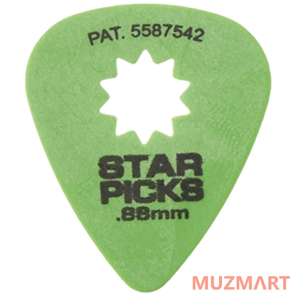 Everly 30024 Star Pick Медиаторы 12шт, толщина 0.88мм