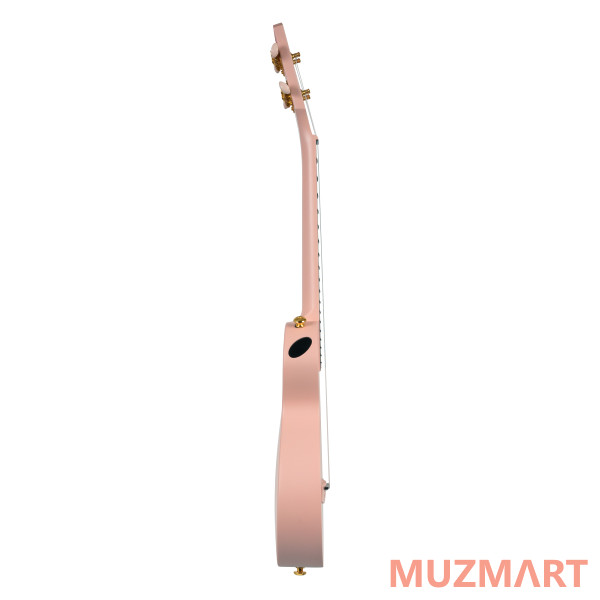 Cascha HH-2288 Carbon Fibre Укулеле концертный, с чехлом, розовый, углеволокно