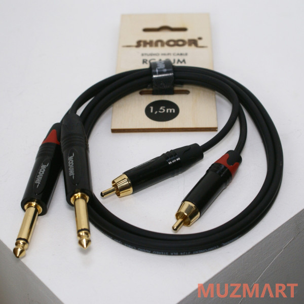 SHNOOR RCA2JM-3m Компонентный кабель 2хRCA - 2хjack, 3м