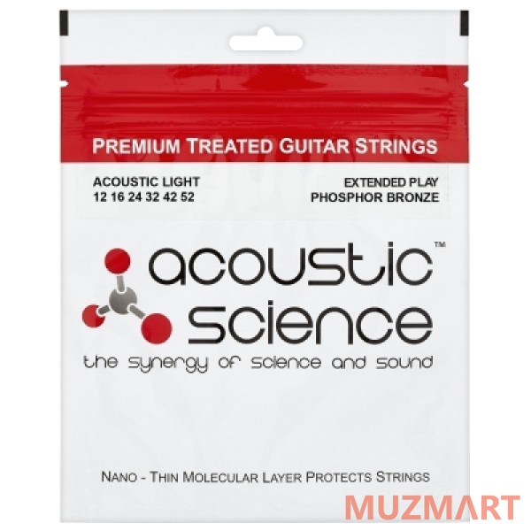 Acoustic Science Phosphor Bronze 12-52 Струны для акустической гитары