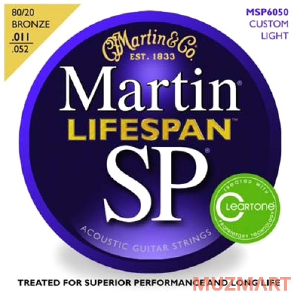 Martin Guitars MSP6050 Lifespan Струны для акустической гитары