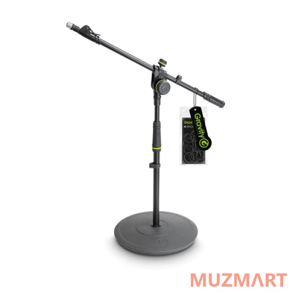 Gravity MS 2222 B Короткая микрофонная стойка на утяжеленном круглом основании