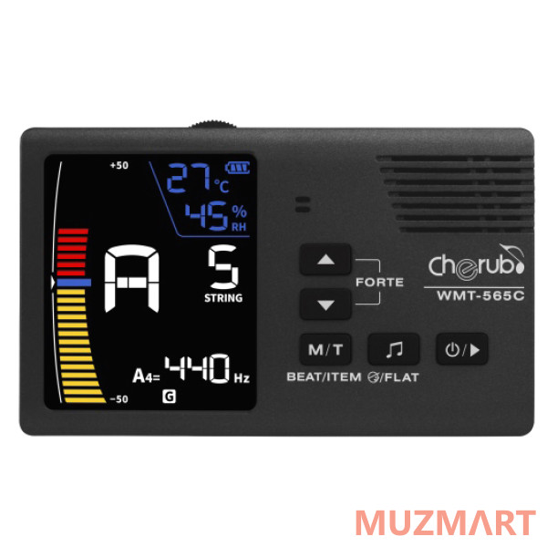 Cherub WMT-565C Метроном / тюнер / тон-генератор, с термометром и гигрометром