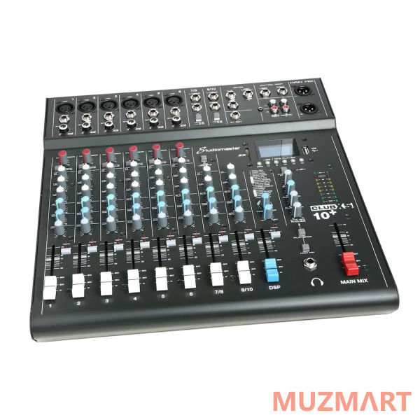 Studiomaster Club XS10+ Микшерный пульт, DSP, MP3, Bluetooth