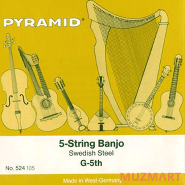 Pyramid 524100 Комплект струн для 5-струнного банджо, 11-28