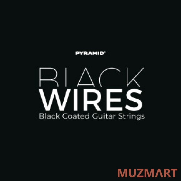 Pyramid 444100 Black Wires Комплект струн для 7-струнной электрогитары, 10-56