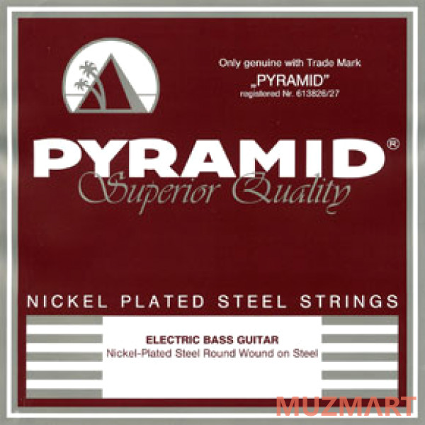 Pyramid 988100 Nickel Plated Комплект струн для бас-гитары, никелированные, 65-130