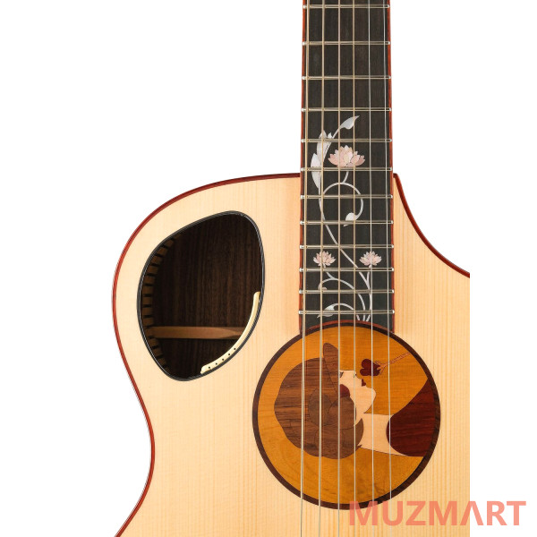 Cort Roselyn-Redux-WCASE-NAT Masterpiece Series Электро-акустическая гитара, с чехлом