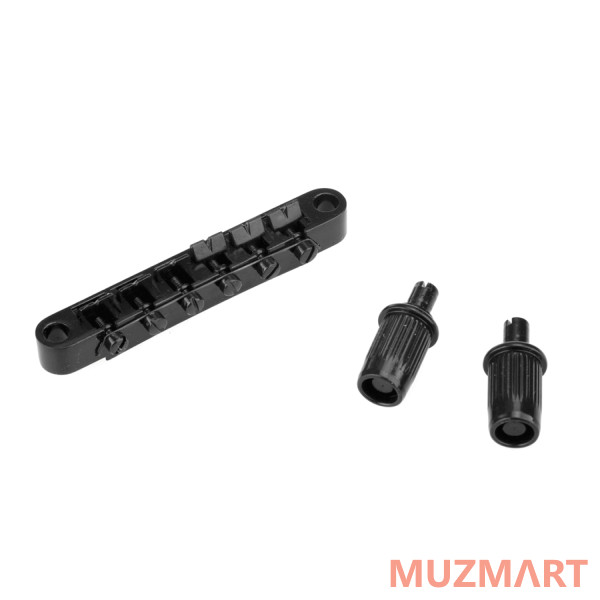 Musiclily M203BK-M205BK Бридж Tune-O-Matic со стоп-баром для Gibson Les Paul, черный