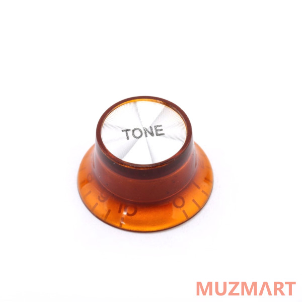 Musiclily MX1059-2MX1060-2 Комплект ручек потенциометров 2+2, Gibson Style, янтарь