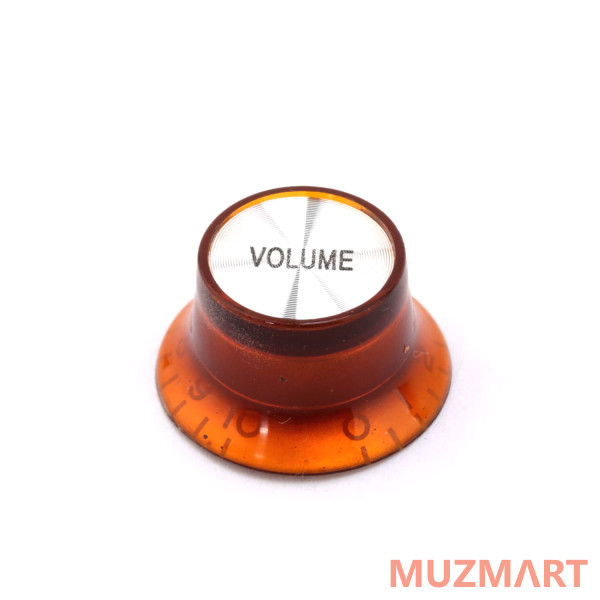 Musiclily MX1059-2MX1060-2 Комплект ручек потенциометров 2+2, Gibson Style, янтарь