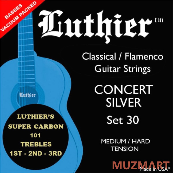 Luthier LU-30SC-BULK Комплект струн для классической гитары, 100 комплектов