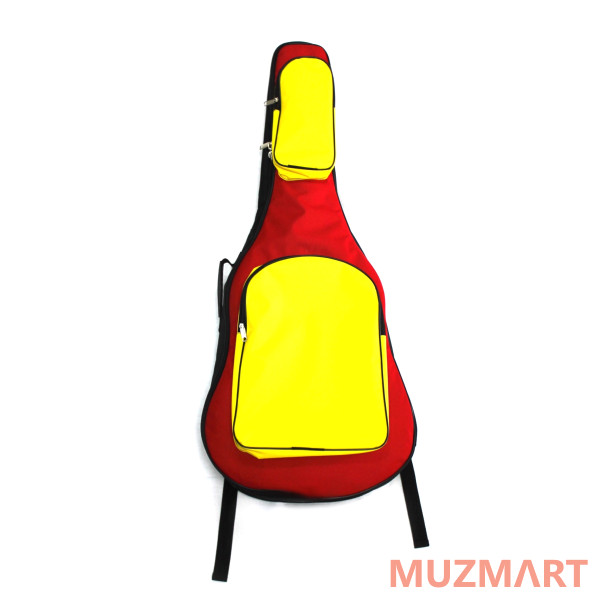Mezzo MZ-ChGC-3bk/red/yel Чехол для классической гитары, черный/красный/желтый