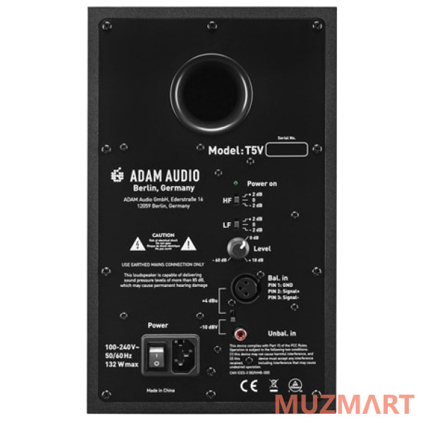 ADAM Audio T5V Активный 2-х полосный аудио монитор ближнего поля