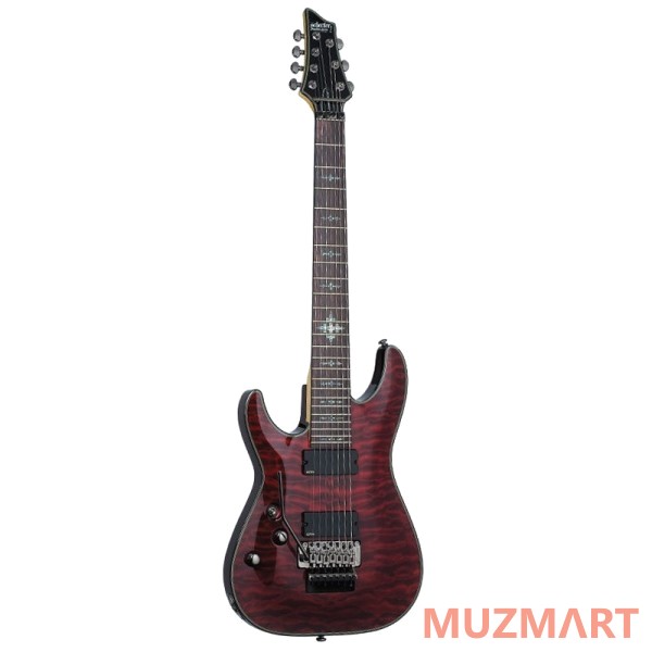 Schecter Damien ELITE-7 FR Cred L/H Электрогитара 7-ми струнная левосторонняя
