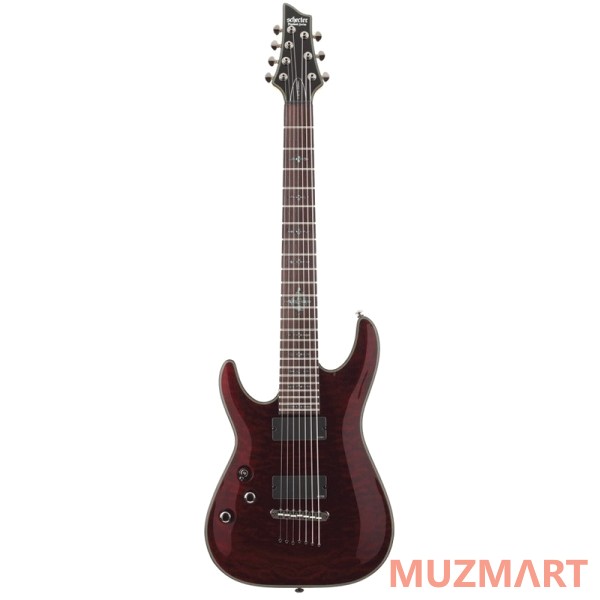 Schecter Damien ELITE-7 Cred L/H Электрогитара 7-ми струнная левосторонняя