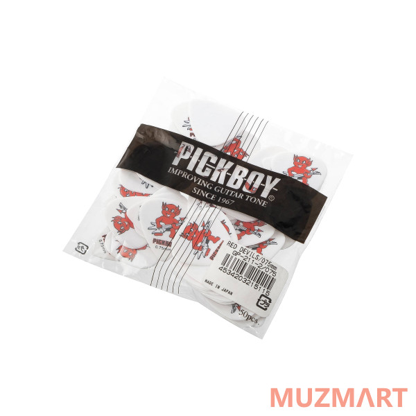 Pickboy GP-211-2/075 Celltex Red Devil Медиаторы 50шт, толщина 0.75мм