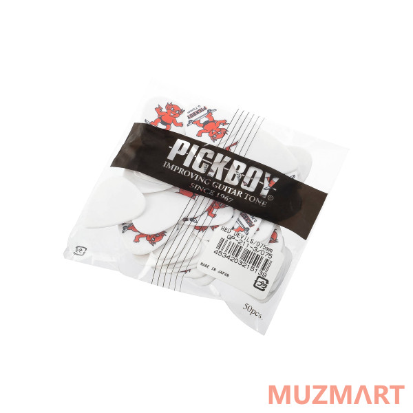 Pickboy GP-211-3/075 Celltex Red Devil Медиаторы 50шт, толщина 0.75мм