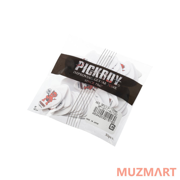 Pickboy GP-211-4/100 Celltex Red Devil Медиаторы 50шт, толщина 1.0мм