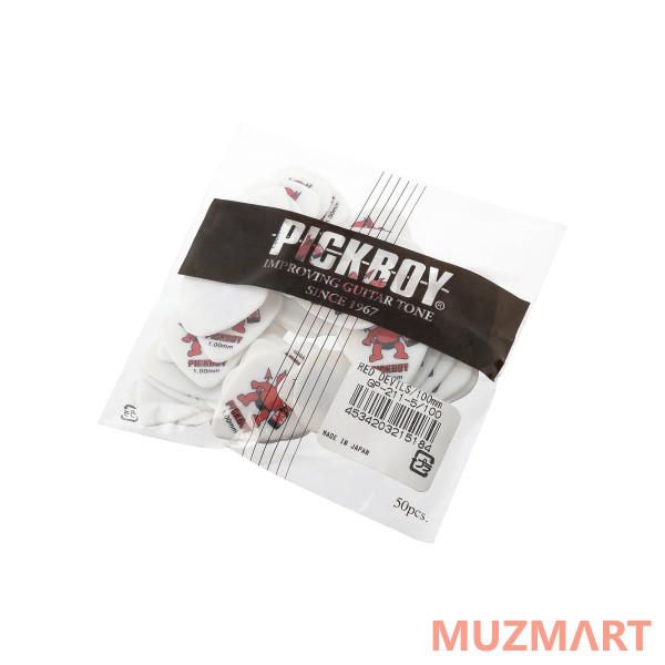 Pickboy GP-211-5/100 Celltex Red Devil Медиаторы 50шт, толщина 1.0мм