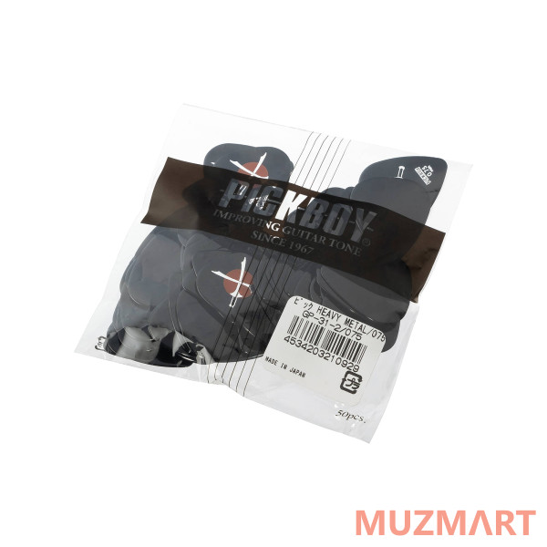 Pickboy GP-31-2/075 Celltex Heavy Metal Медиаторы 50шт, толщина 0.75мм