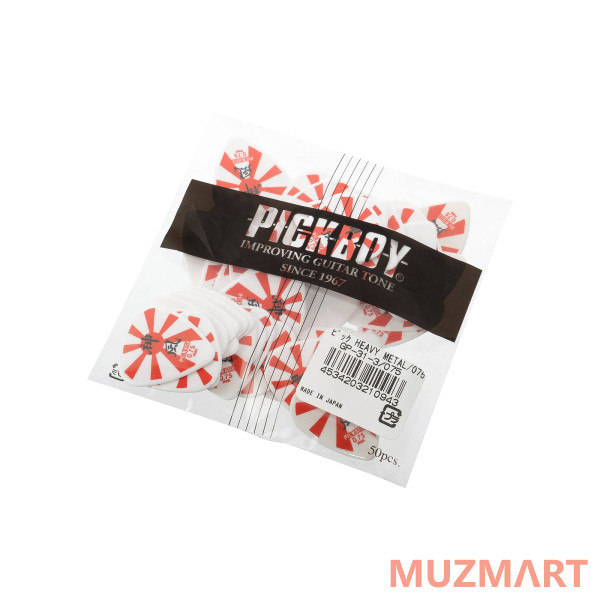 Pickboy GP-31-3/075 Celltex Heavy Metal Медиаторы 50шт, толщина 0.75мм