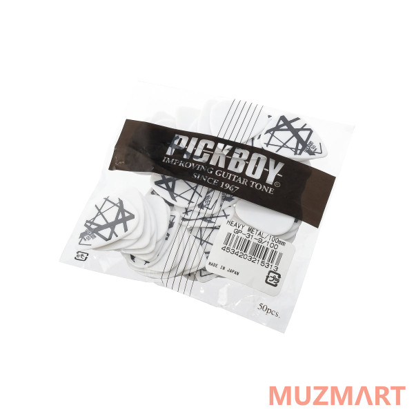 Pickboy GP-31-9/100 Celltex Heavy Metal Медиаторы 50шт, толщина 1.0мм