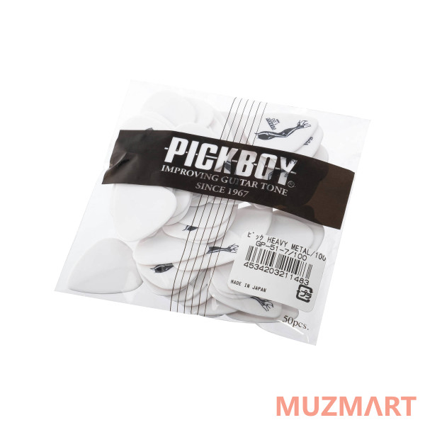 Pickboy GP-51-7/100 Celltex Heavy Metal Медиаторы 50шт, толщина 1.0мм