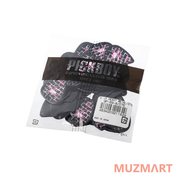 Pickboy GP-69-8/075 Celltex Heavy Metal Медиаторы 50шт, толщина 0.75мм