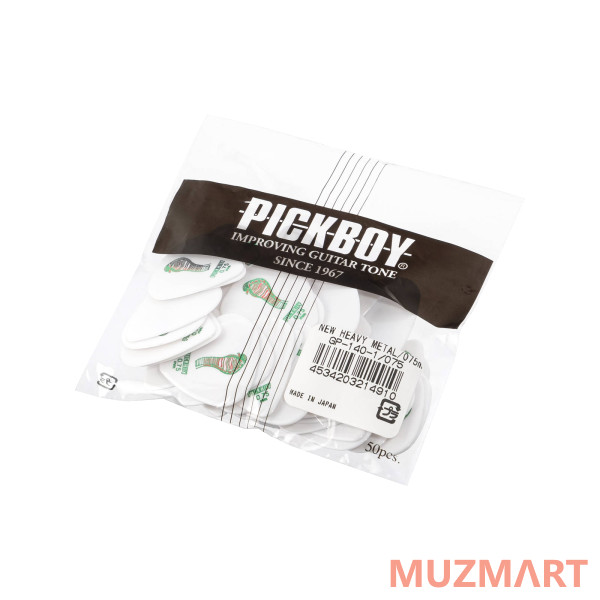 Pickboy GP-140-1/075 Celltex Heavy Metal Медиаторы 50шт, толщина 0.75мм