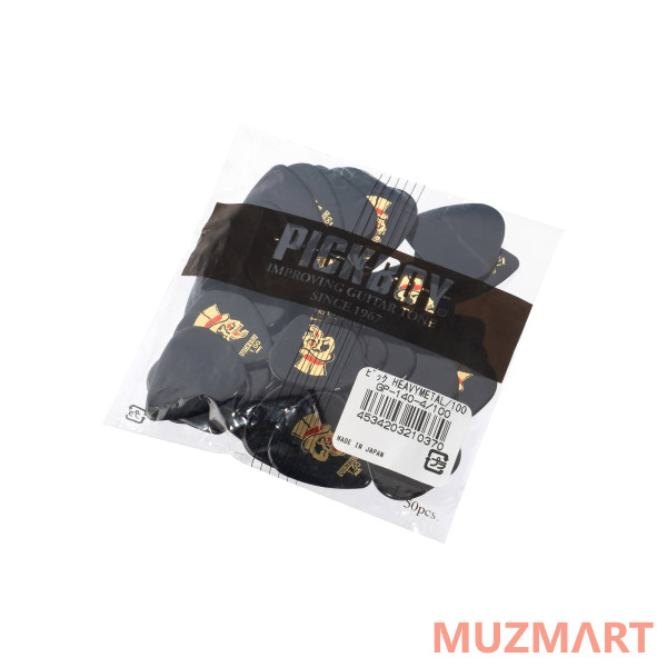Pickboy GP-140-4/100 Celltex Heavy Metal Медиаторы 50шт, толщина 1.0мм