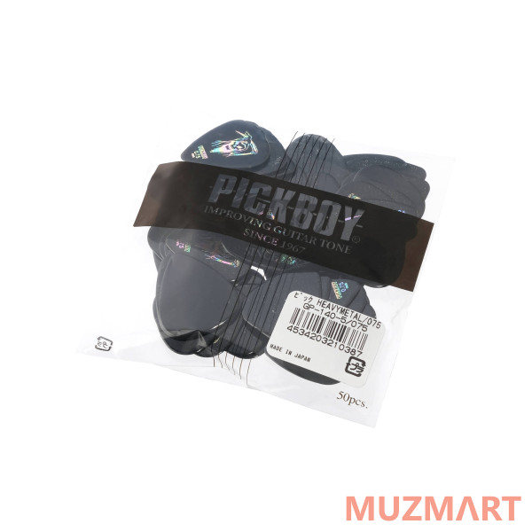 Pickboy GP-140-5/075 Celltex Heavy Metal Медиаторы 50шт, толщина 0.75мм