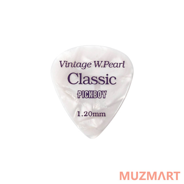 Pickboy GP-14/120 Celluloid Vintage Classic White Pearl Медиаторы 50шт